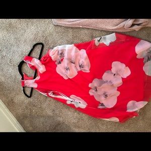 Pink Floral Calvin Klein Dress
